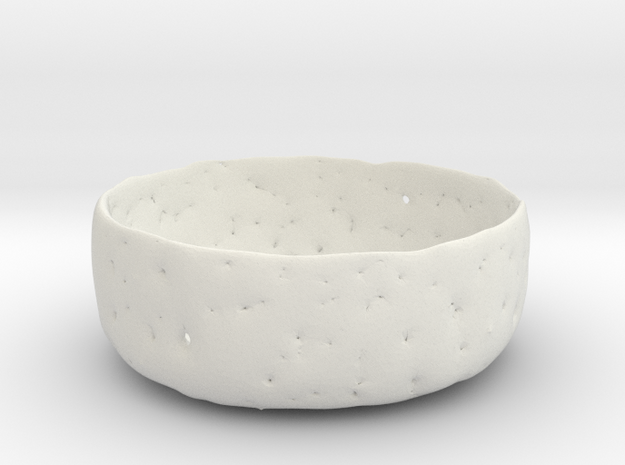 Delicate Bowl in White Natural Versatile Plastic