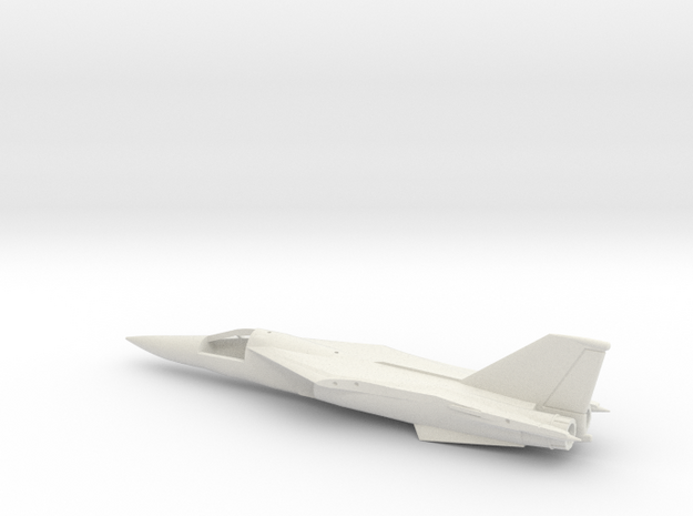 F-111TACT-144scale-WingsBack-01-Airframe in White Natural Versatile Plastic