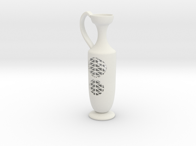 Vase PLKTS 2052 in White Natural Versatile Plastic