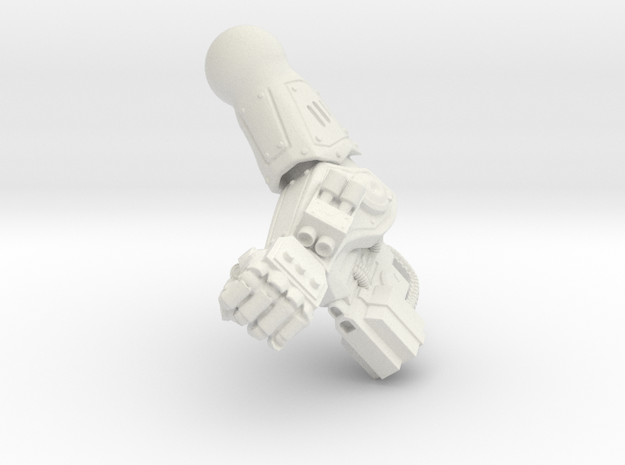 Fireborn UGAL - Left Arm in White Natural Versatile Plastic
