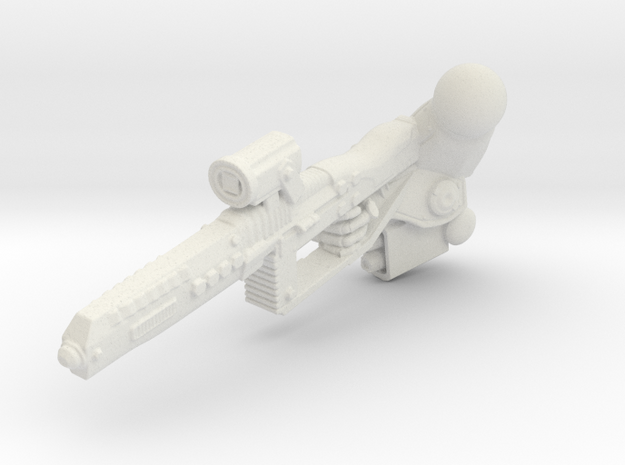 Fireborn Sunfury Rail Rifle Arm in White Natural Versatile Plastic