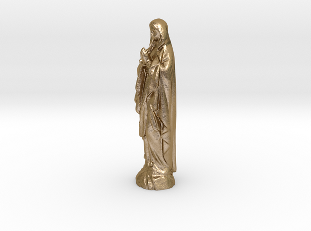 Mother_Mary in Polished Gold Steel