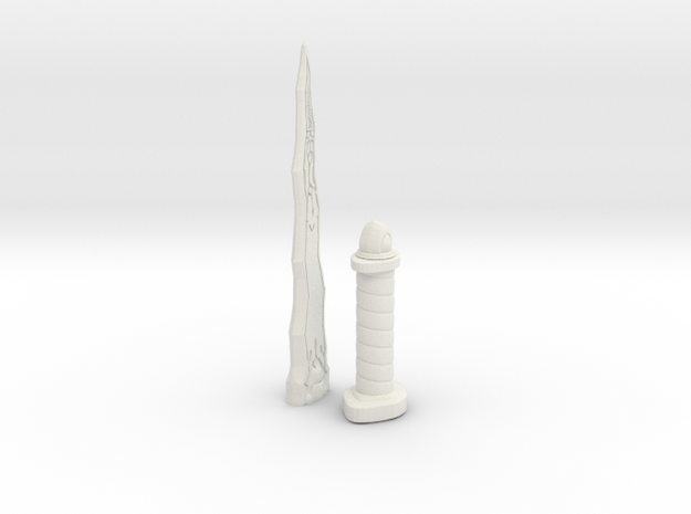 Cursed Dagger in White Natural Versatile Plastic
