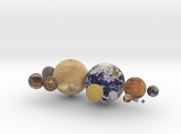 14 object set 1:150 million in Natural Full Color Sandstone