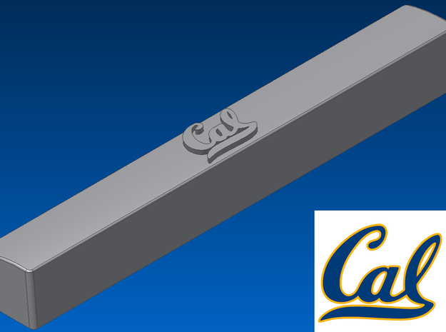 University of California Spacebar Keycap (6.25x) in White Natural Versatile Plastic
