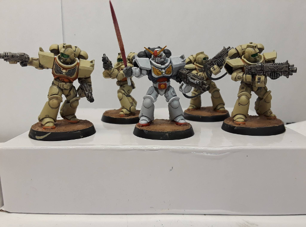 Ground GM Squad Bitz for Space Marines in Tan Fine Detail Plastic