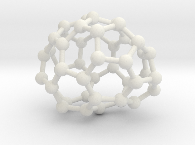 0648 Fullerene c44-20 c1 in White Natural Versatile Plastic