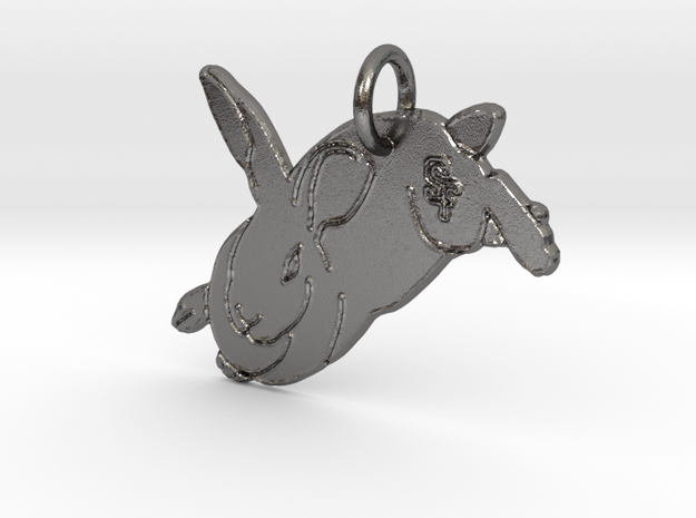 Bunny SF Pendant  in Polished Nickel Steel: Extra Small