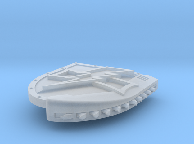 Right-handed Chainshield (Bolt and Level design) in Smooth Fine Detail Plastic: Small