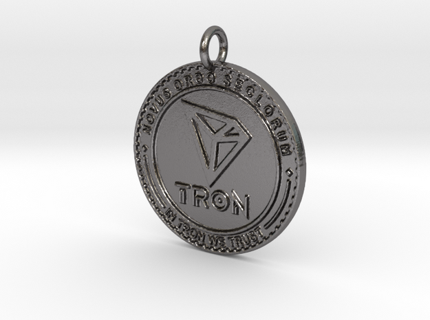 TRON Pendant in Polished Nickel Steel