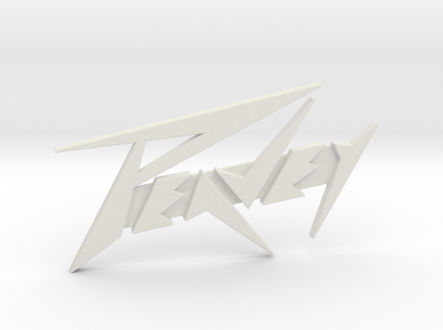 Peavey Logo - 3.35" in White Premium Versatile Plastic
