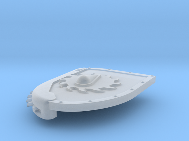 Left-handed Chainshield (Buzzsaw Droplet design) in Smooth Fine Detail Plastic: Small