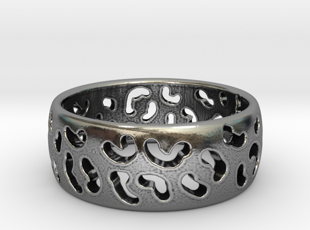 Leopard spot ring Multiple sizes in Antique Silver: 5 / 49