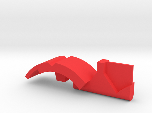Warthog  Throttle part center geometric in Red Processed Versatile Plastic