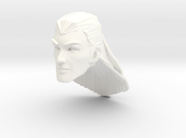 human head male long hair in White Processed Versatile Plastic