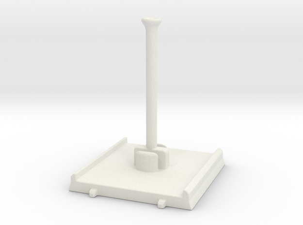 Small ship magnet-support stand in White Natural Versatile Plastic