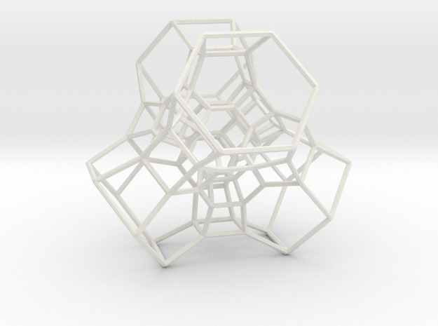 Permutohedron of order 5 (partial) in White Natural Versatile Plastic