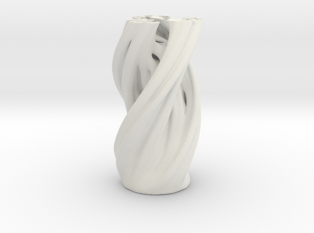 Julia Vase in White Natural Versatile Plastic