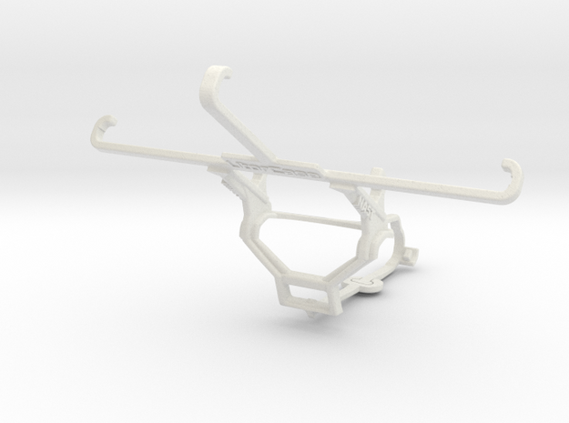 Controller mount for Steam & NIU Andy 5T - Front in White Natural Versatile Plastic