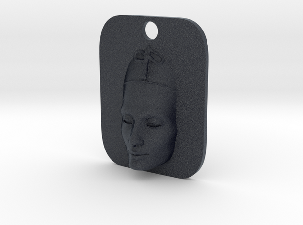 Nefertiti Face Keyfob in Black PA12