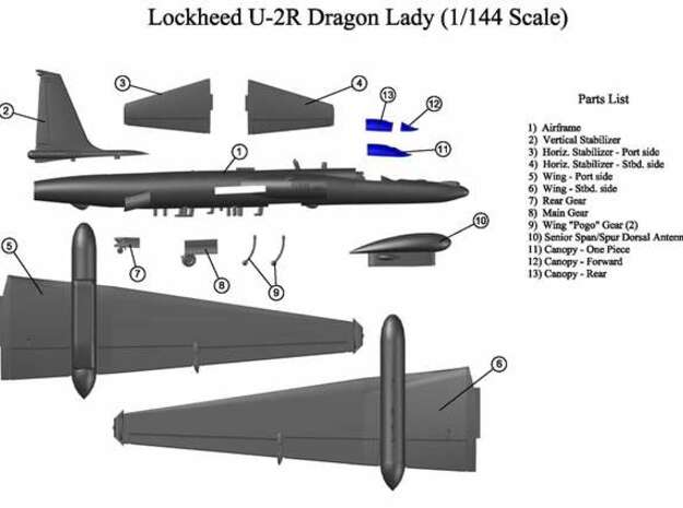 U-2R-144scale-13-Canopy-Aft in Clear Ultra Fine Detail Plastic