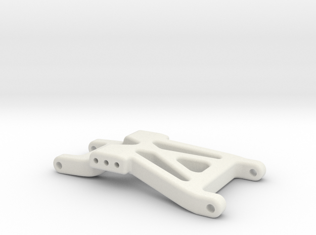 DIRT OVAL  - REAR A-ARM - .250 DROP in White Natural Versatile Plastic