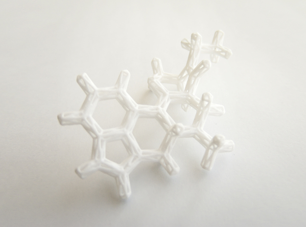 Education model of LSD molecule in White Processed Versatile Plastic