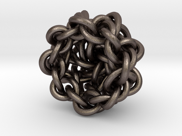 B&G Knot 16 in Polished Bronzed-Silver Steel