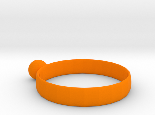 Ring of Basketball in Orange Processed Versatile Plastic: Medium