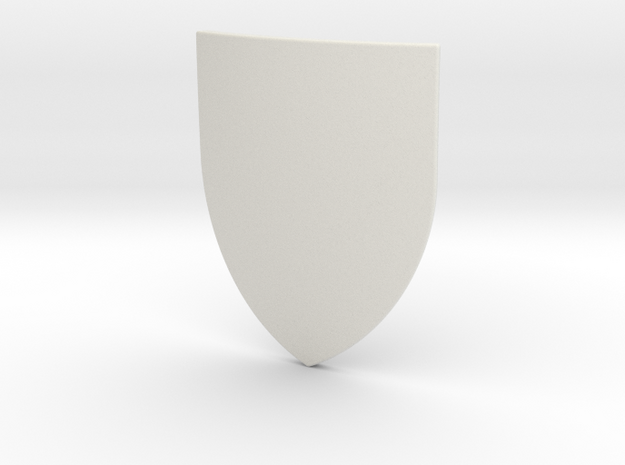 Heater Shield (Plain) in White Natural Versatile Plastic: Small
