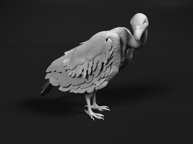 White-Backed Vulture 1:64 Standing 2 in Tan Fine Detail Plastic