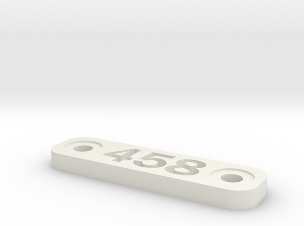 Caliber Marker - MLOK - 458 SOCOM in White Natural Versatile Plastic