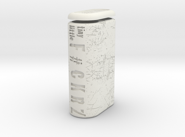 TLF# - Battery Case - 18650 in White Natural Versatile Plastic