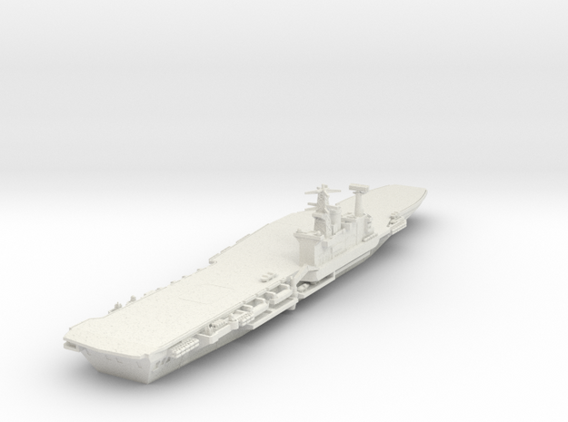1/700 HMS Hermes without Ski Jump in White Natural Versatile Plastic