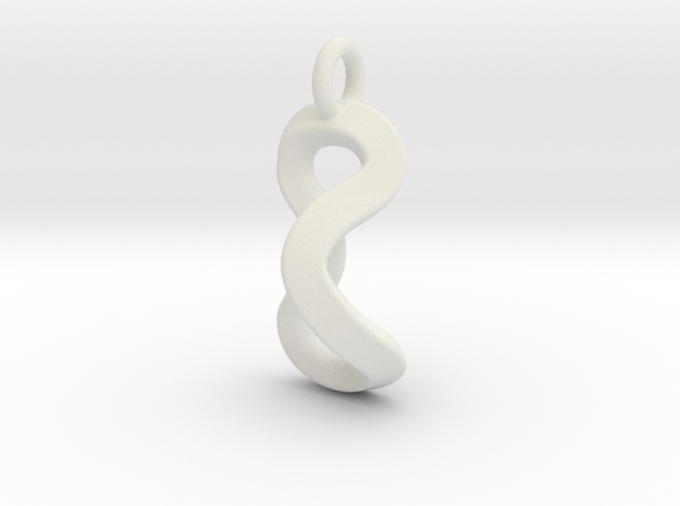Infinite pendant  in White Natural Versatile Plastic