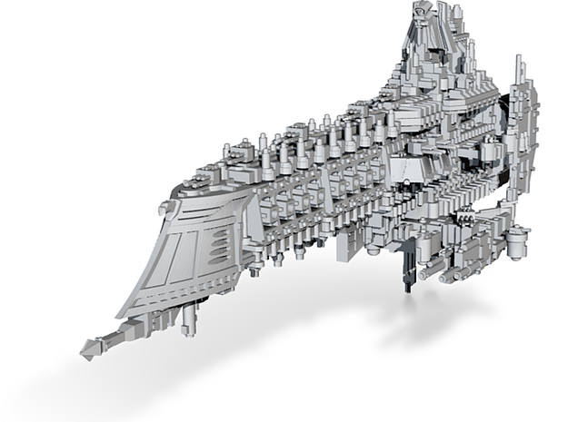 Terran Battleship in Tan Fine Detail Plastic