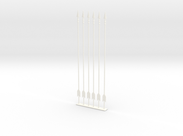 arrow set 2 long in White Processed Versatile Plastic