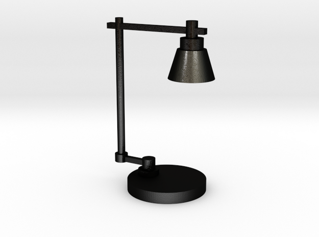 Industrial lamp in Matte Black Steel