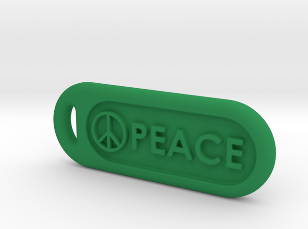 peace in Green Processed Versatile Plastic