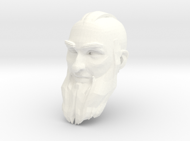 dwarf head 4 in White Processed Versatile Plastic
