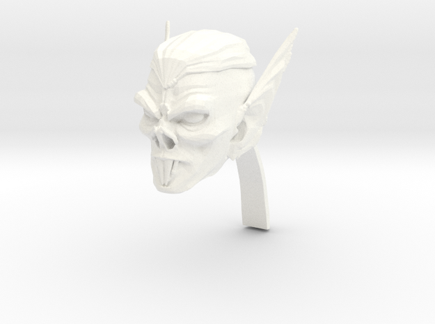 vampire head 4 in White Processed Versatile Plastic