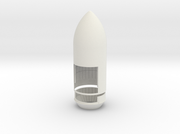 Falcon Heavy Cutaway Fairing 1:64 in White Natural Versatile Plastic