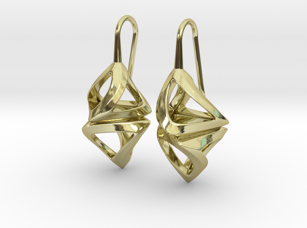 Trianon Twist, Earrings in 18K Gold Plated