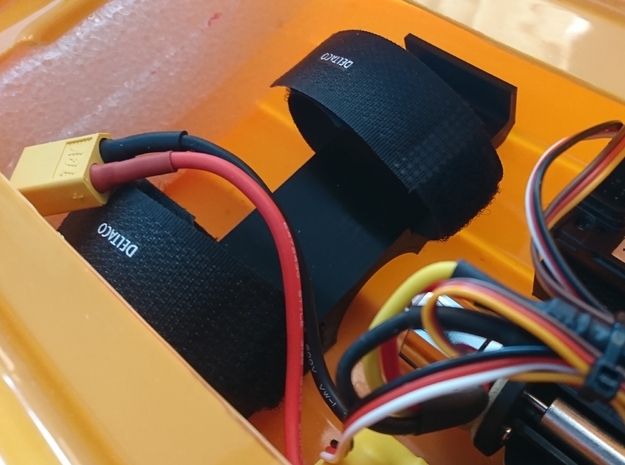 NQD Tear Into JetBoat Battery Holder in Black Natural Versatile Plastic
