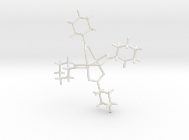 #9 C4 tetrakiscyclohexane-carbodithioato-diplatinu in White Natural Versatile Plastic