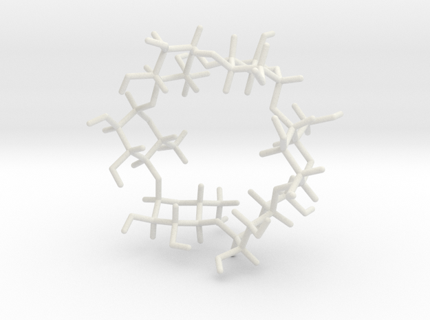 #21 C6 alpha-cyclodextrin in White Natural Versatile Plastic