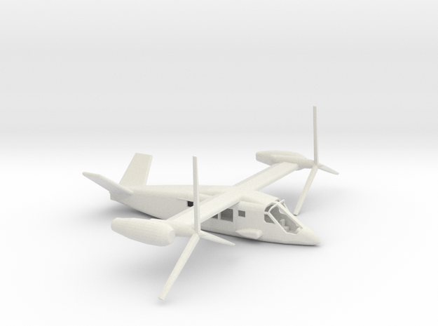 1/144 Scale Bell V-280 Valor In Flight in White Natural Versatile Plastic