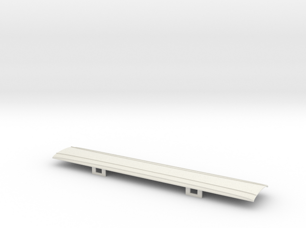 OO GWR Siphon J - Part  3 Roof in White Natural Versatile Plastic