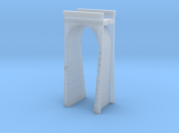 T-scale Stone Viaduct Section - 30mm Straight in Smooth Fine Detail Plastic