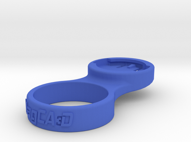Wahoo Stem Cap Mount 1-1/4" - 0deg in Blue Processed Versatile Plastic